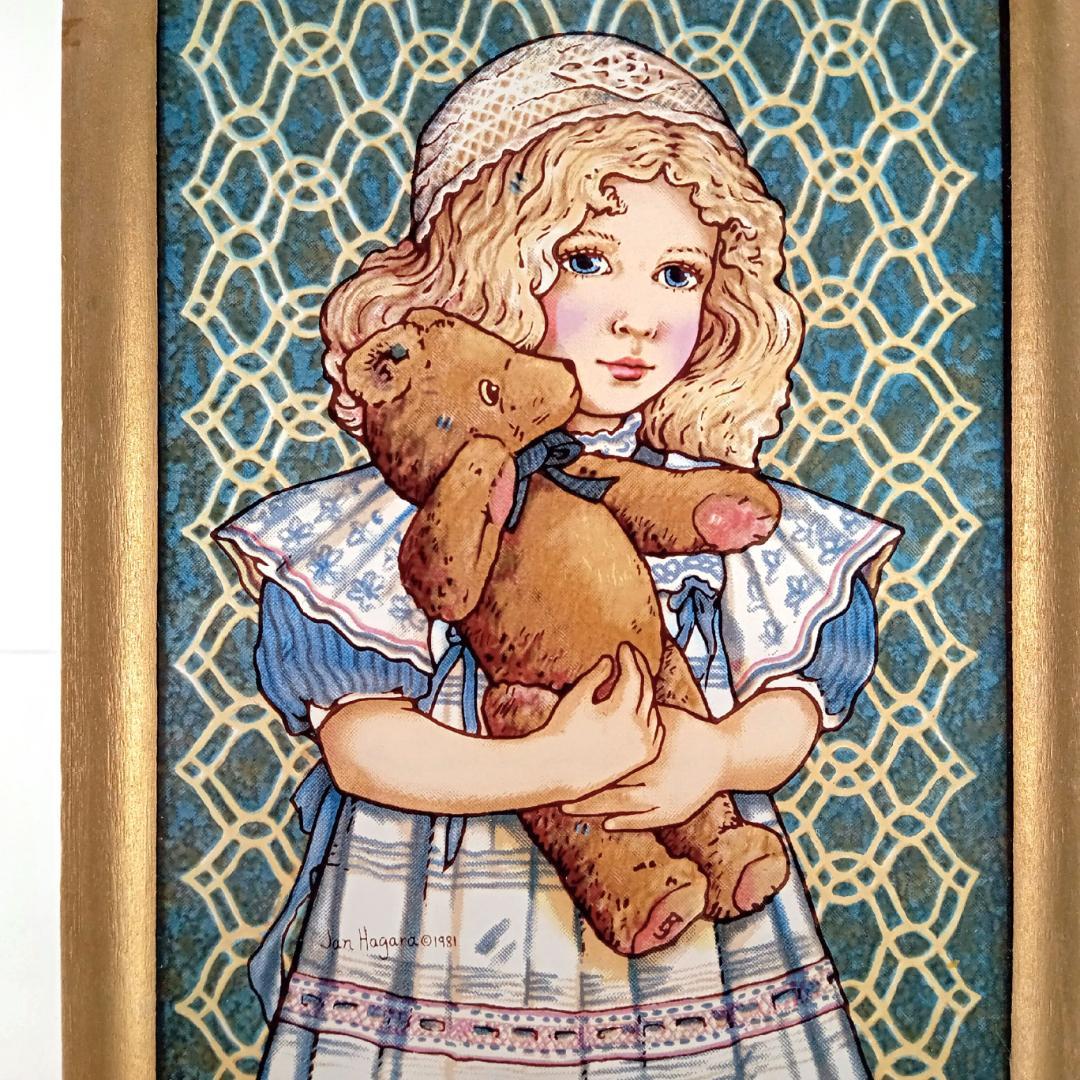 ジャン・ハガラ ステンドグラス 少女とお人形 アン　グラスマスターズ社
