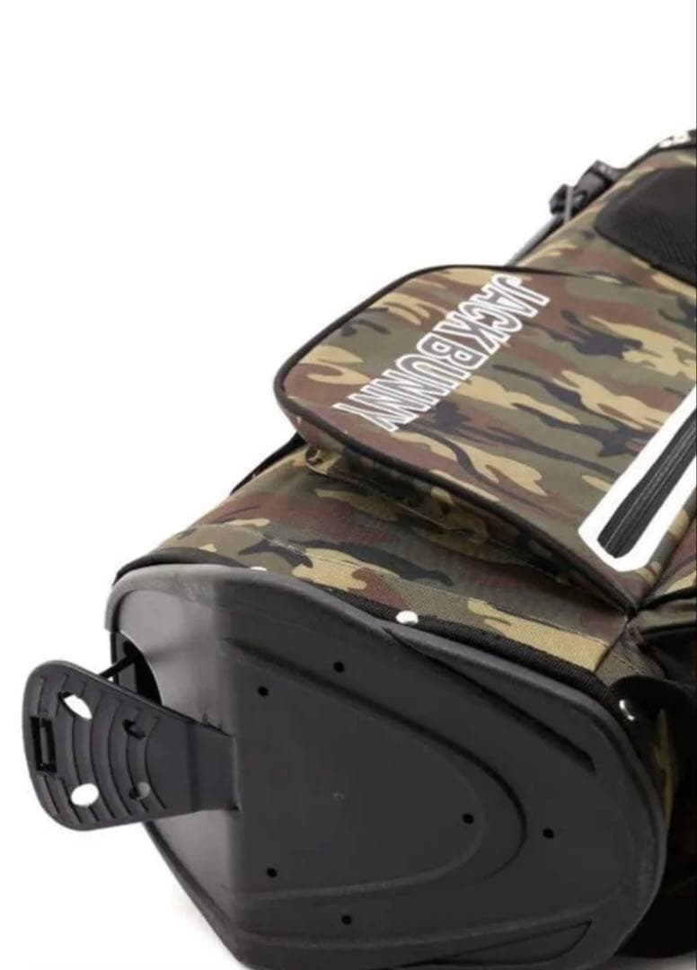 新品未使用　JACK BUNNY 迷彩　キャディバッグ　ゴルフバッグ　スタンド付