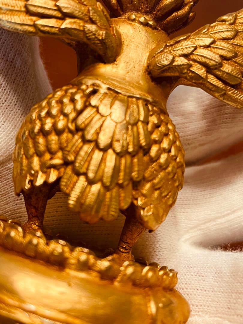 ＜チベット密教 新品1点物＞鍍金 ガルーダ（迦楼羅／金翅鳥）尊像 不死鳥