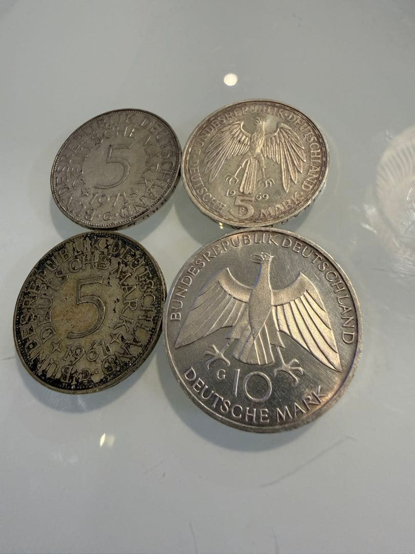 5マルク　10マルク　銀貨