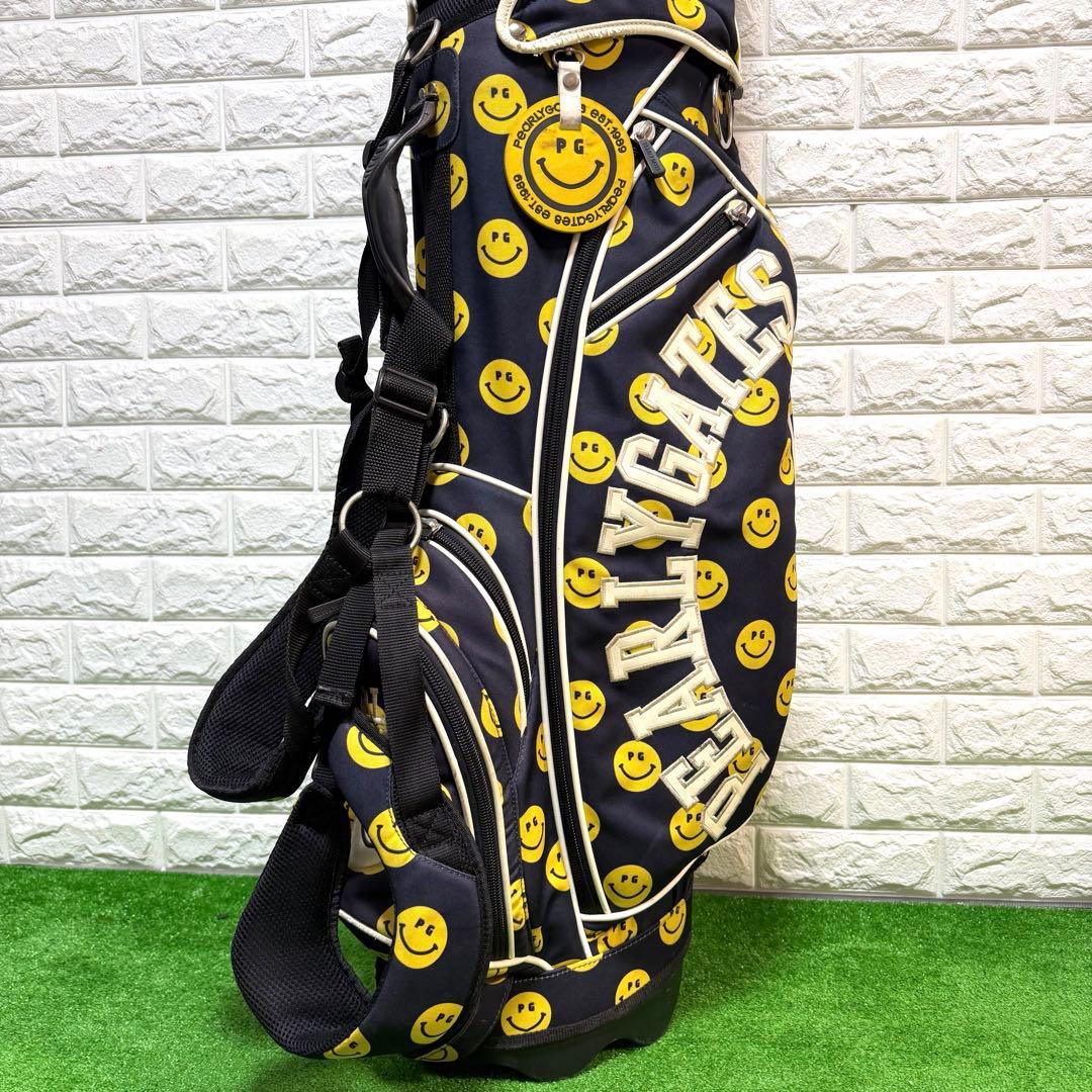 パーリーゲイツ　キャディーバッグ　ニコちゃん　スタンド式　9.5型　ネイビー