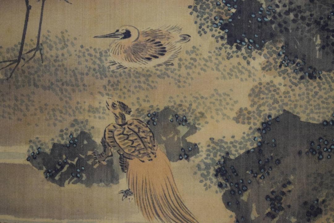 真作/森寛斎/蓬莱山図/桐極箱二重箱付/布袋屋掛軸HG-225