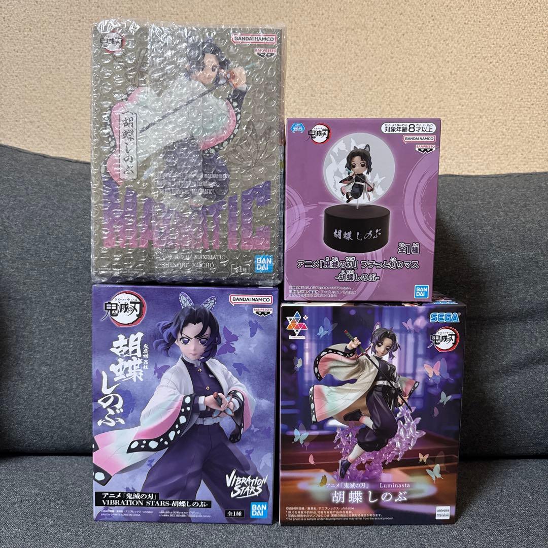 鬼滅の刃 プライズ　フィギュア　4体セット（胡蝶しのぶ）