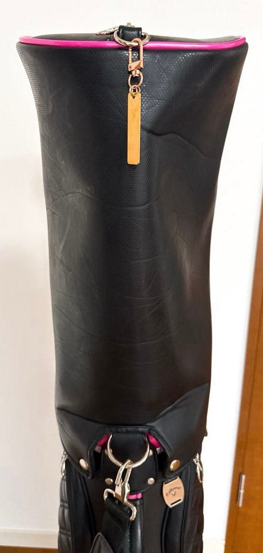 美品　Callaway キャディバッグ 黒/ピンク