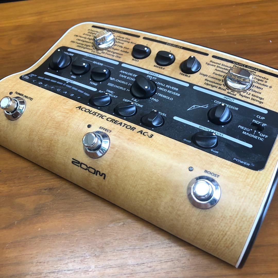 ZOOM AC-3 エレクトリックアコースティックギター用エフェクター美品
