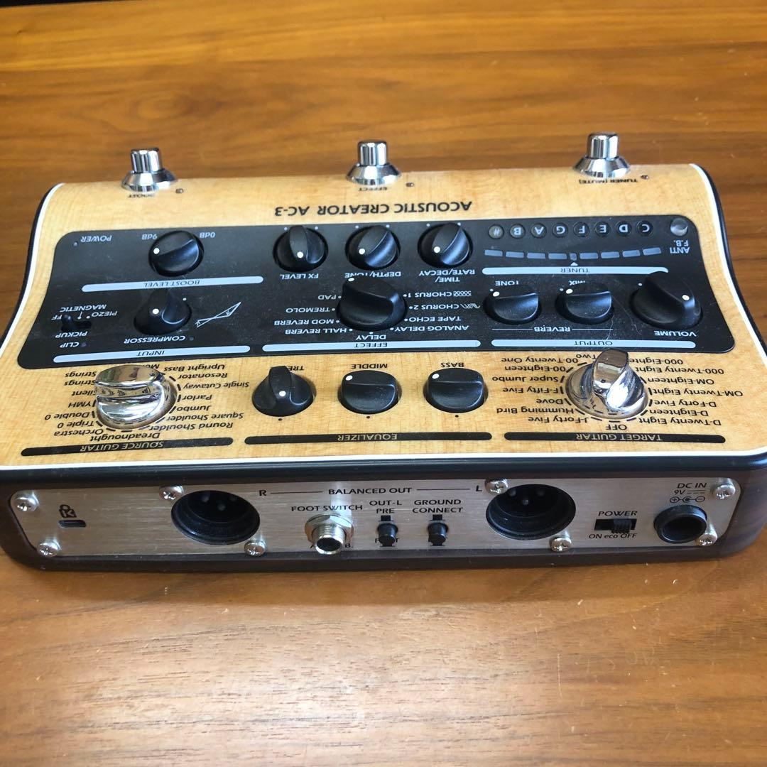 ZOOM AC-3 エレクトリックアコースティックギター用エフェクター美品