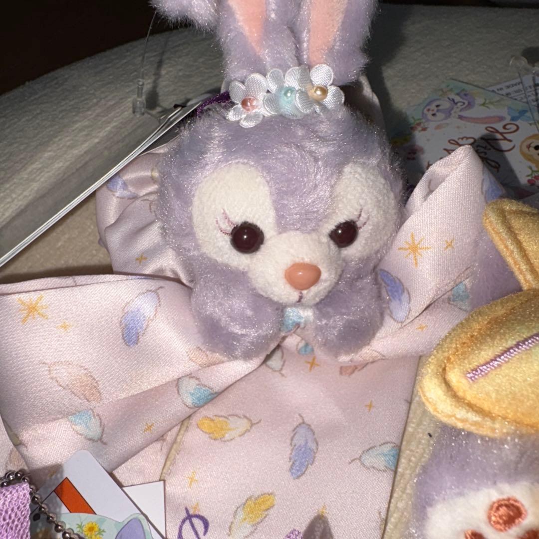 ディズニー　ダッフィー　ウィッシングウィングス　ぬいぐるみ　チャーム　シュシュ