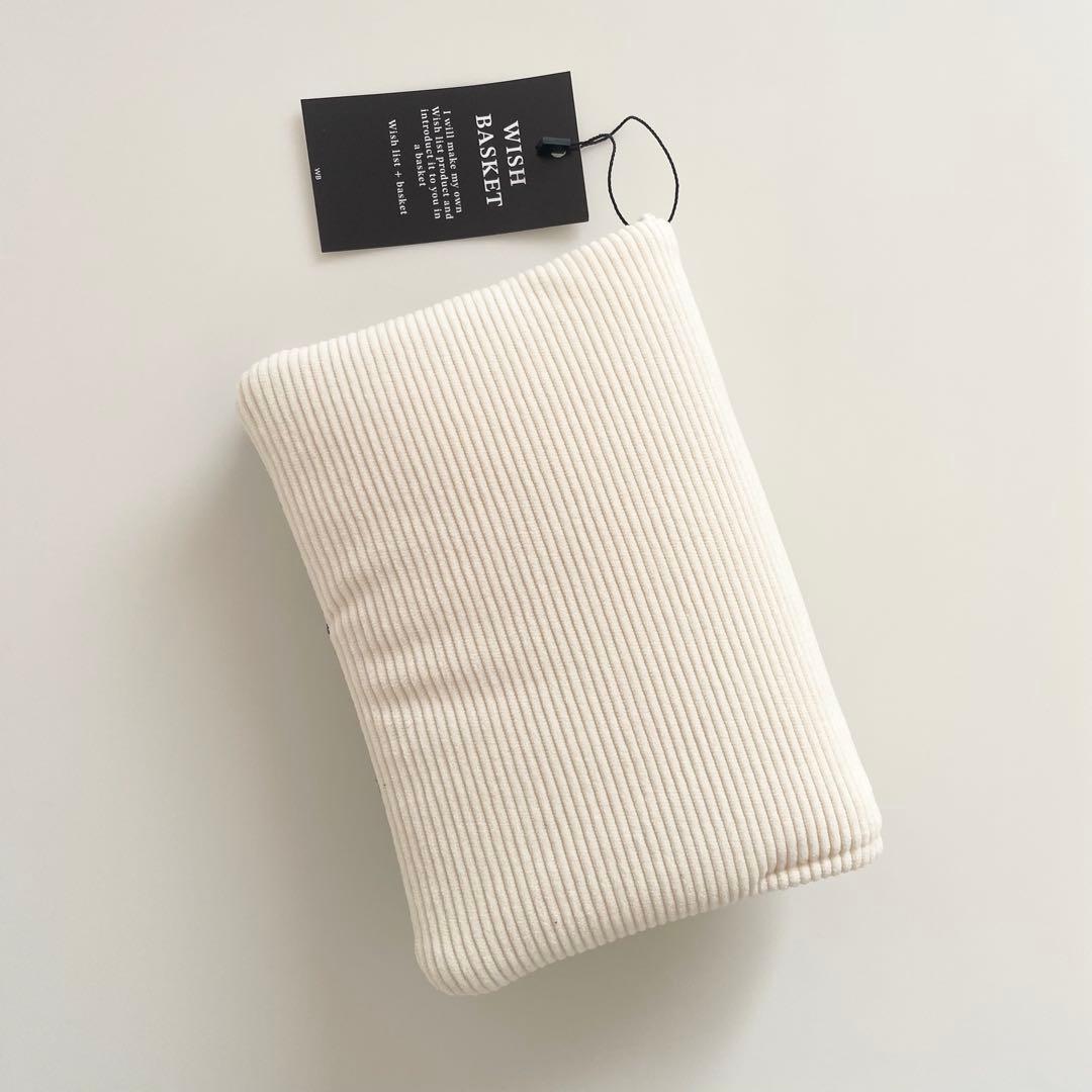 早い者勝ち　韓国　バインダー　カバー　貯金　リフィル　コーデュロイ　ホワイト 2