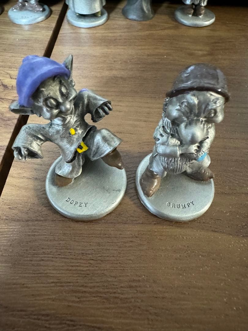 ハドソン ・ ピューター 白雪姫 7人の小人 金属 フィギュア