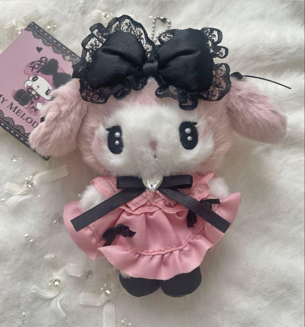 サンリオ　真夜中のメロクロ　マスコットホルダー　マイメロ