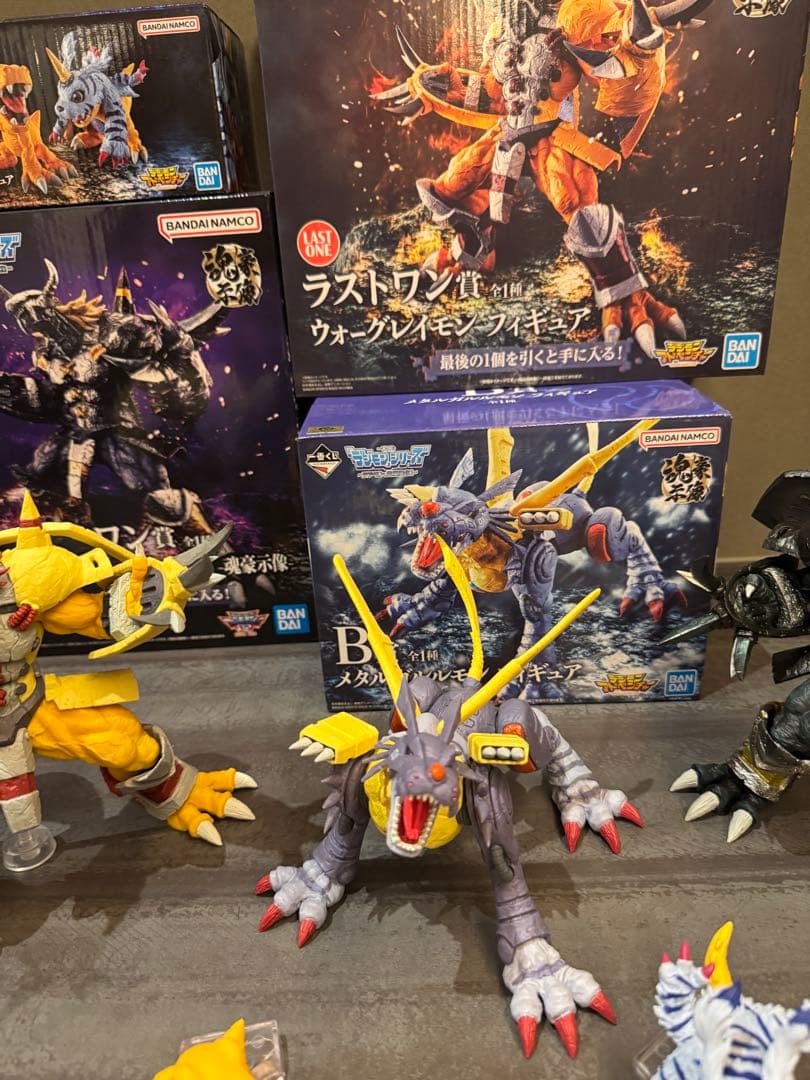 一番くじ デジモン 究極進化 魂豪示像 フィギュア 4体セット