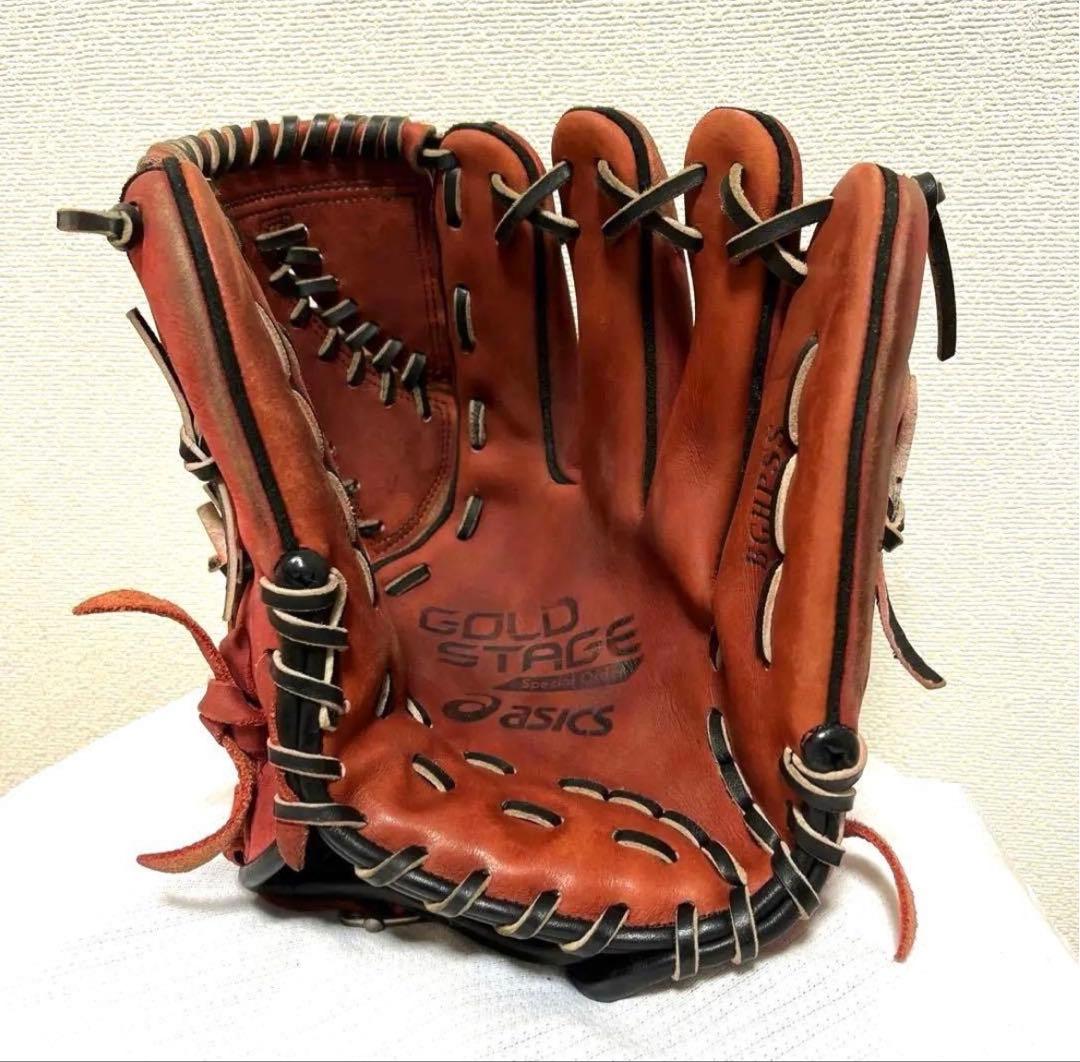 アシックス 硬式 投手 野球 グローブ プロ実使用 ゴールドステージ 谷川昌希
