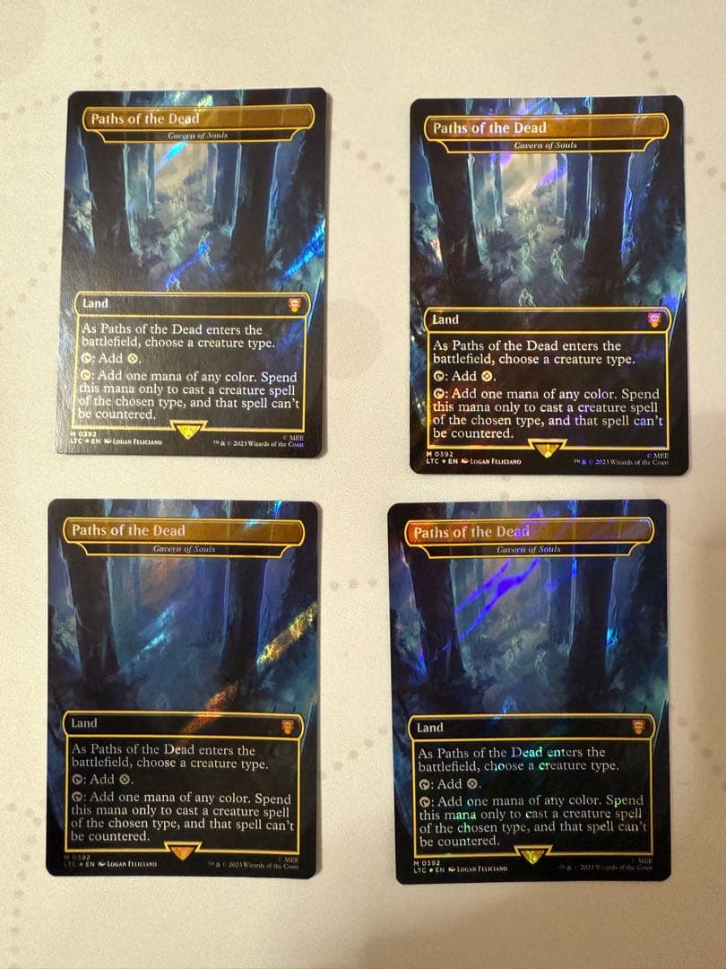 MTG 魂の洞窟／死者の道 サージfoil 英語 4枚セット