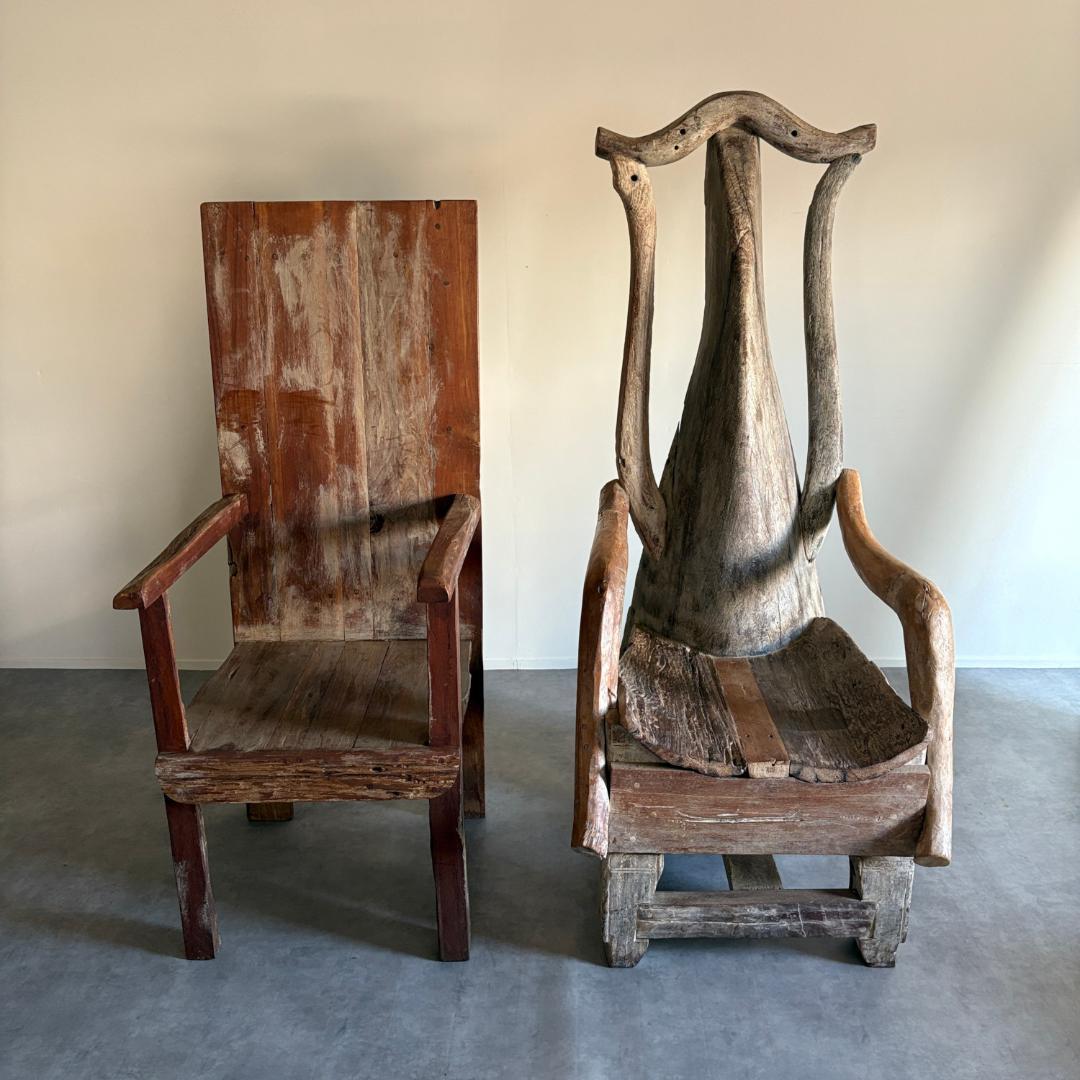 唯一無二　民族美術（Tribal Art）　トライバルキングチェア