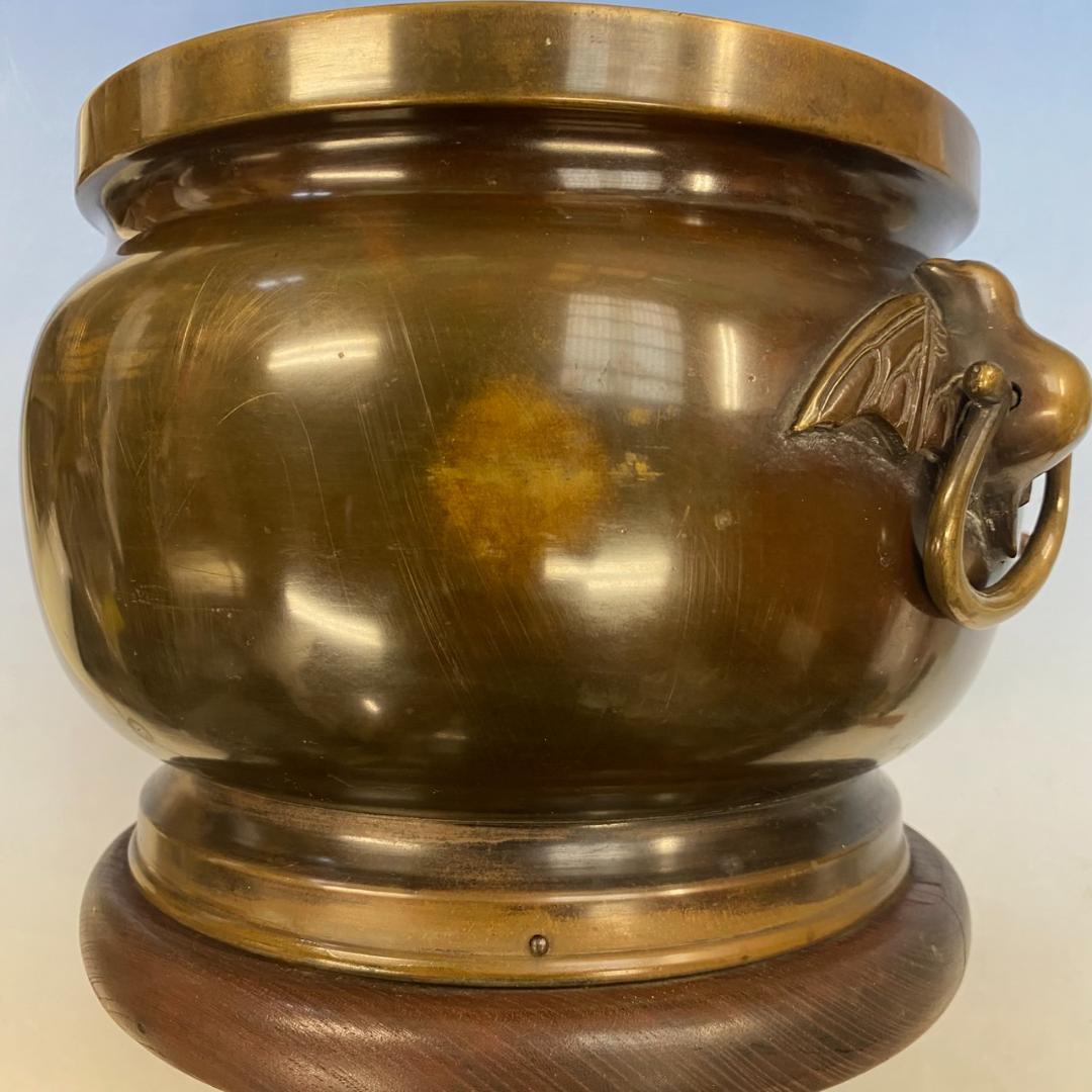 ★値下げ★唐金製（宣徳銅） 金谷五郎三郎　火鉢　手あぶり　箱付き