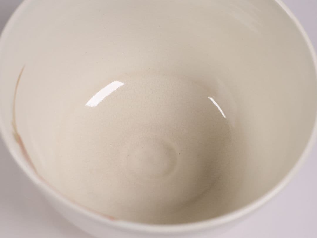 茶道具 平安桐鳳(手塚桐鳳) 仁清八ツ橋 抹茶碗 共箱 京焼 杜若【MB73】