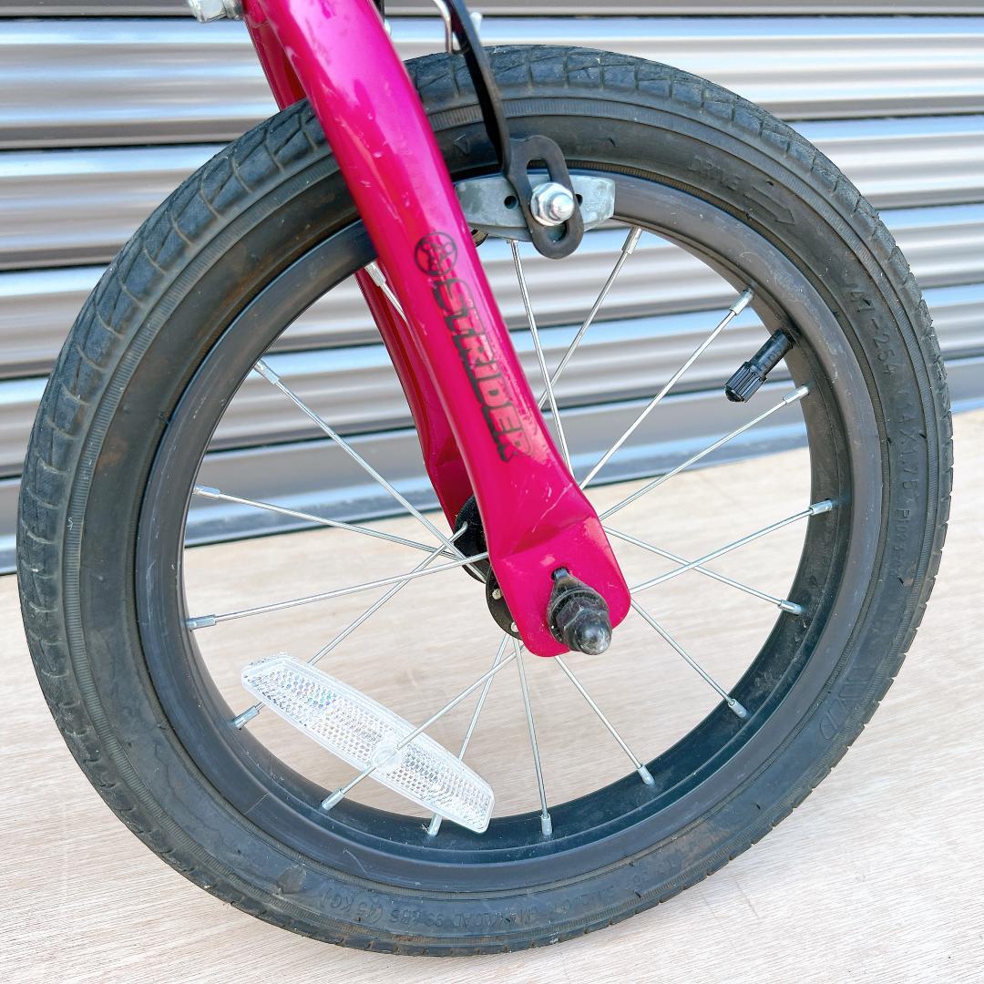 動作良好♪ STRIDER キッズバイク フューシャピンク ストライダー14X