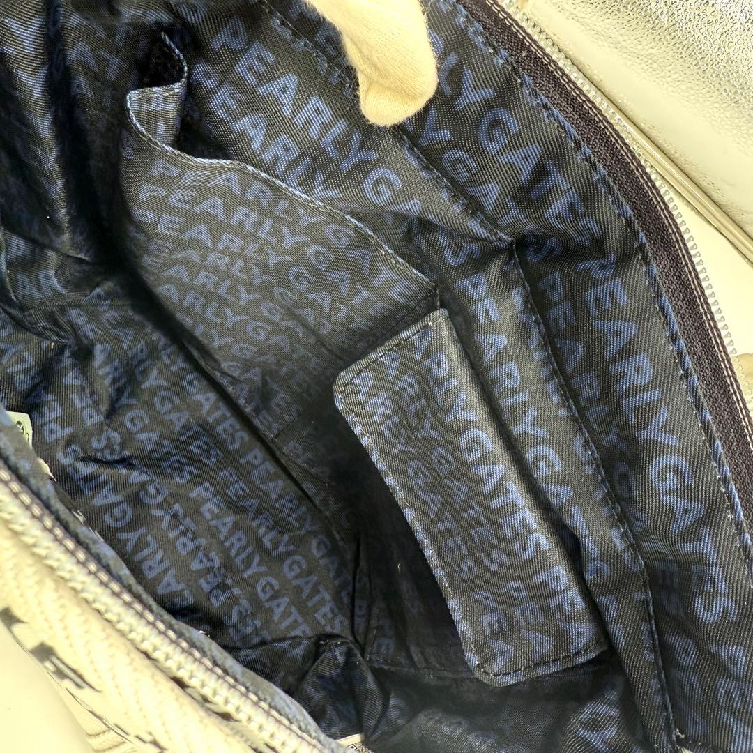 PEARLY GATES モノグラムニコちゃんストラップ カートバックポーチ付き