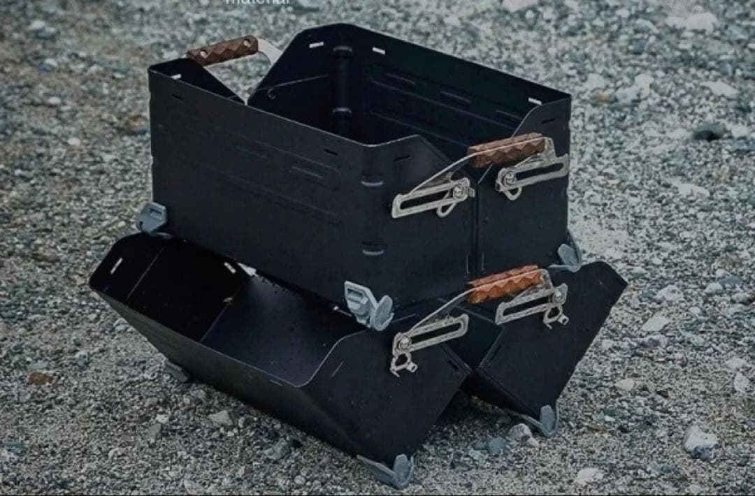 マットブラック シェルフコンテナ 25 スタッキングコンテナ シェルコン