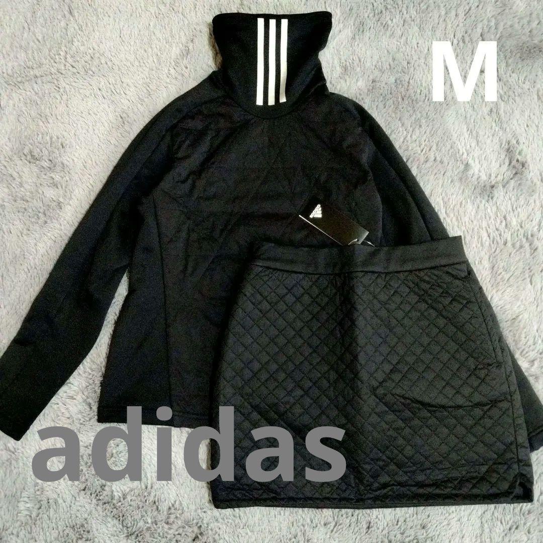 adidas♡中綿*シャツ&新品*中綿キルトスカート♡M　ゴルフ/スポーツ/テニ