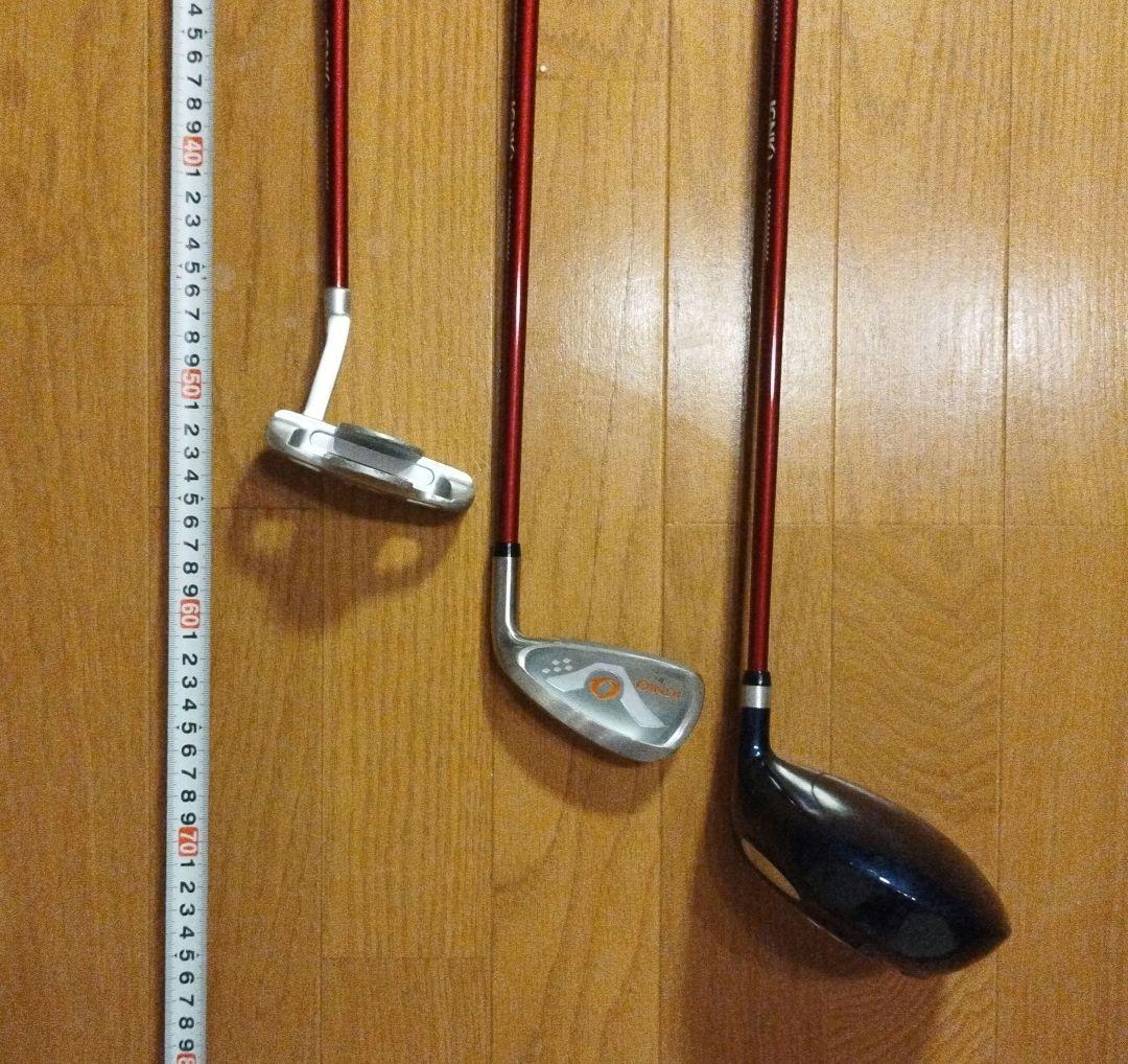 IGNIO イグニオ ジュニアゴルフクラブセット グラブ3本 バッグ 6〜8歳用