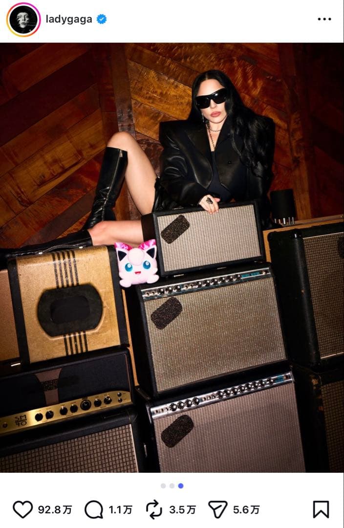 【レディーガガ愛用】 プリン ぬいぐるみ　リボンコスチューム　アナハイム限定