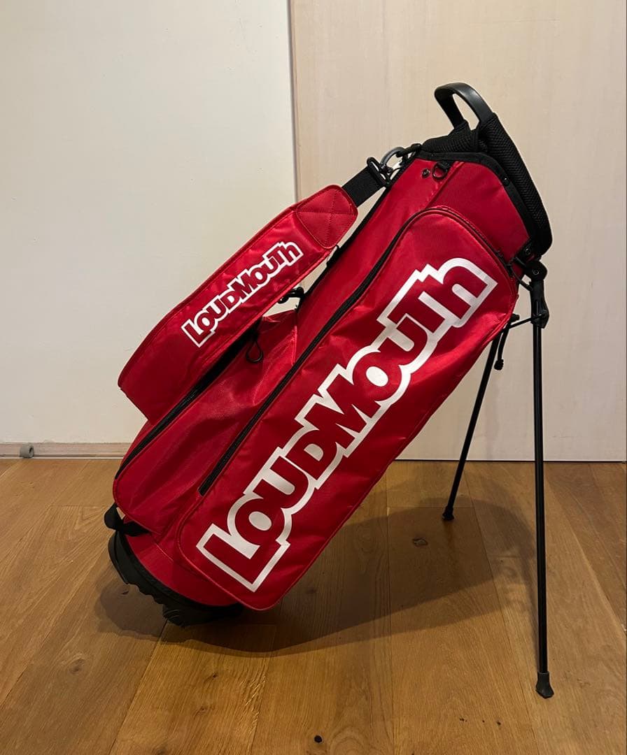 LOUDMOUTH キャディーバッグ　レッド