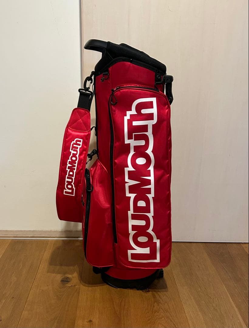 LOUDMOUTH キャディーバッグ　レッド