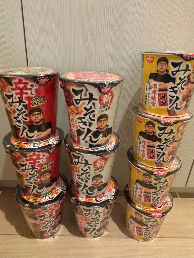 新 みそきん 辛みそきん みそきんメシ 52個 カップ麺