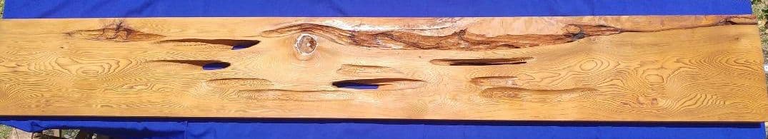 銘木 本屋久杉化粧板 7.5尺×1尺×1.5寸 香木 ハスランマ 自然木目505