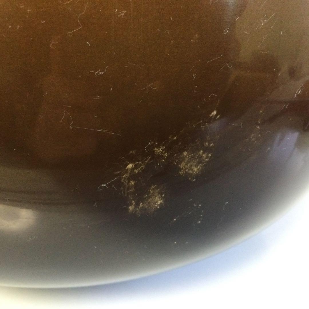 面取風炉 唐銅製 敷瓦 五徳 敷板付 茶道具 銘無し L302