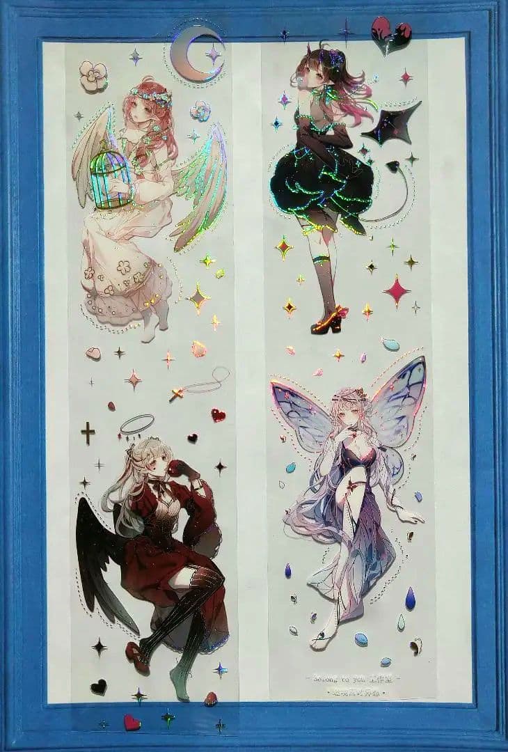 ☆のこり２☆J74＃迷境四时异想(镭射金)切り売り海外人物マステ