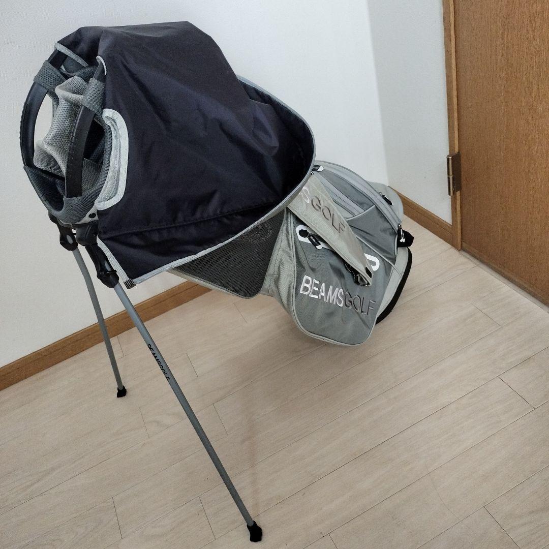 BEAMS GOLF キャディバッグ グレー　ビームス