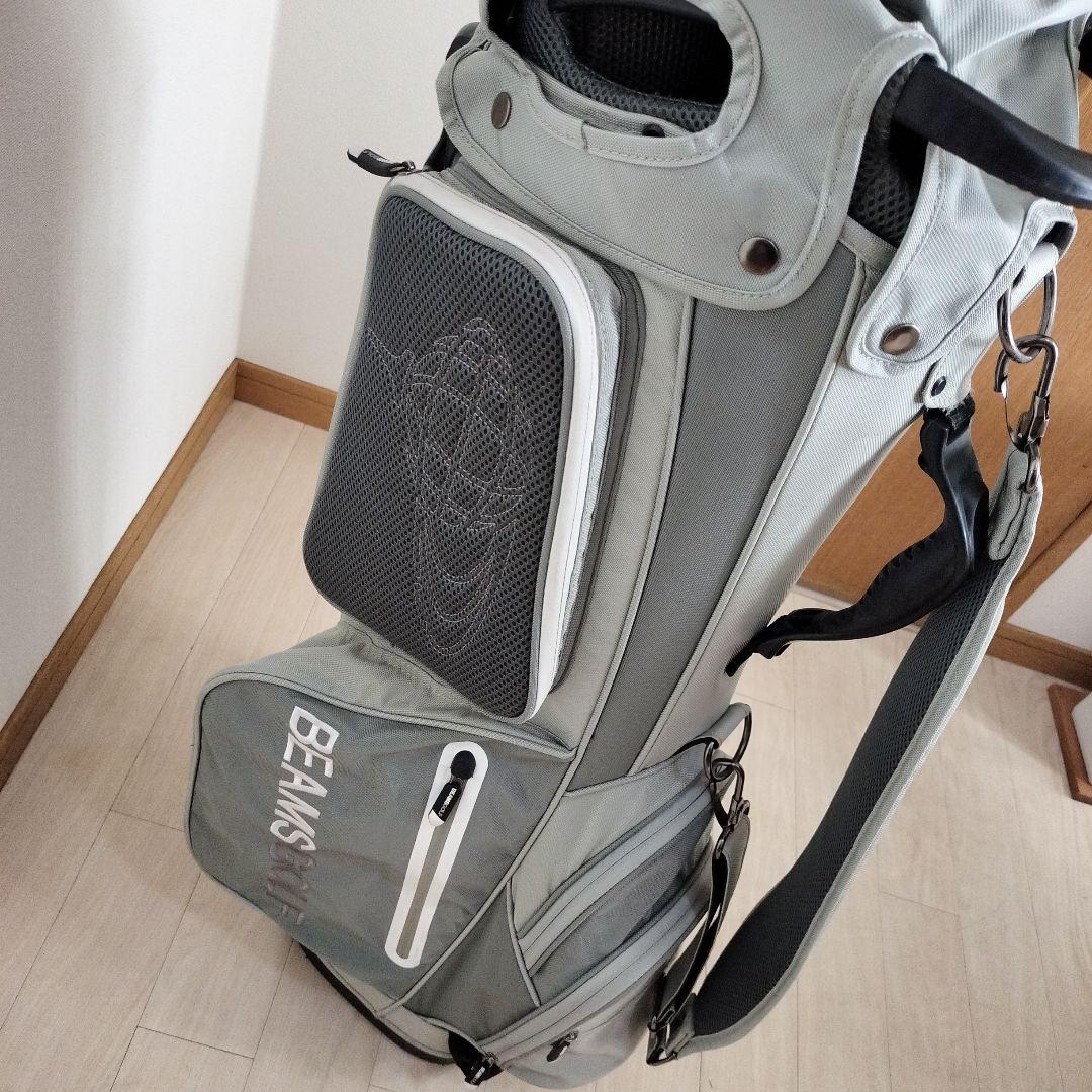 BEAMS GOLF キャディバッグ グレー　ビームス