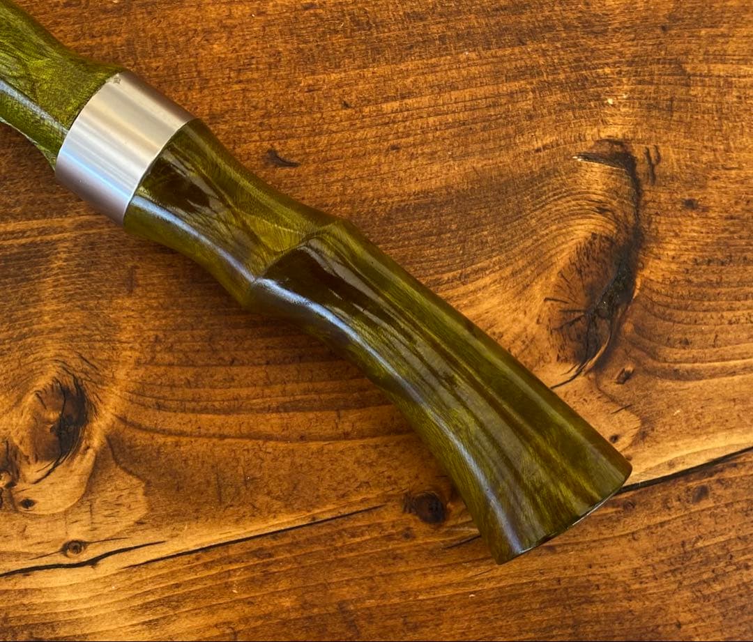 ウッドグリップ　トラウトロッド　ウッドリールシート　ロッドビルディング　渓流釣り