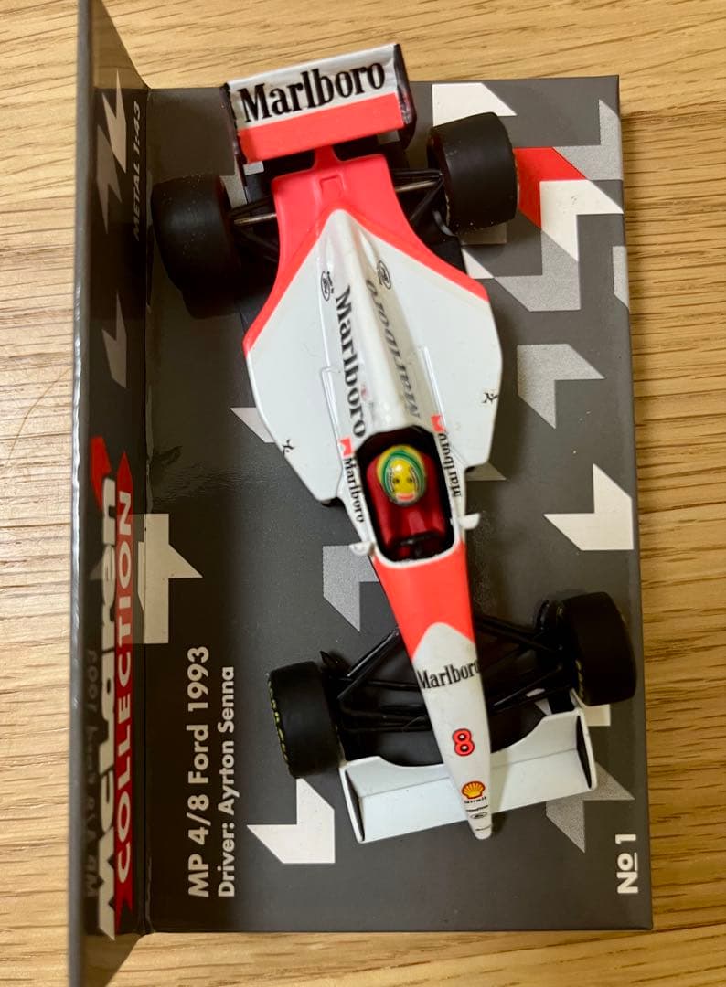 ミニチャンプス F1 マクラーレンフォード MP4/8 A.セナ マルボロ仕様