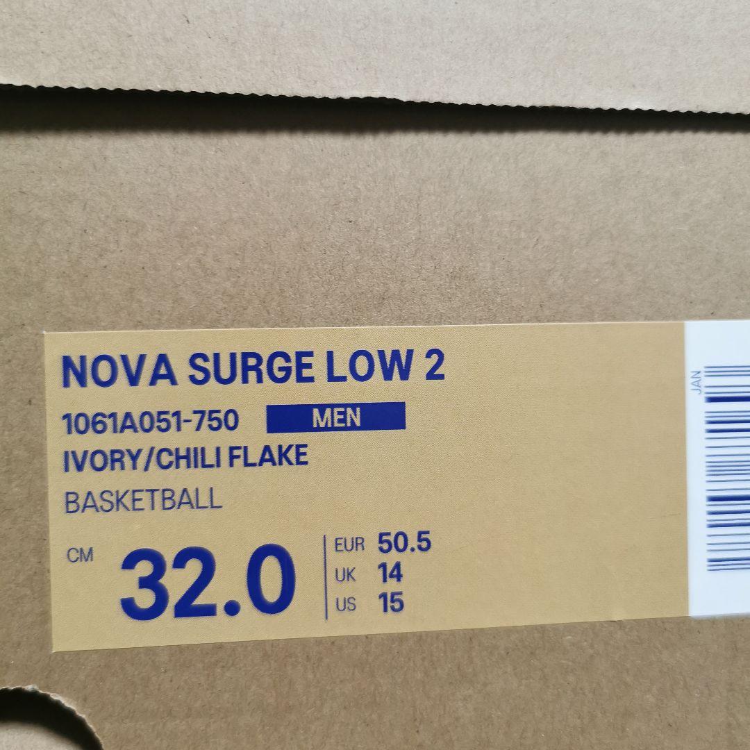 シューズ(男性用) asics NOVA SURGE LOW 2 IVORY 32cm US15