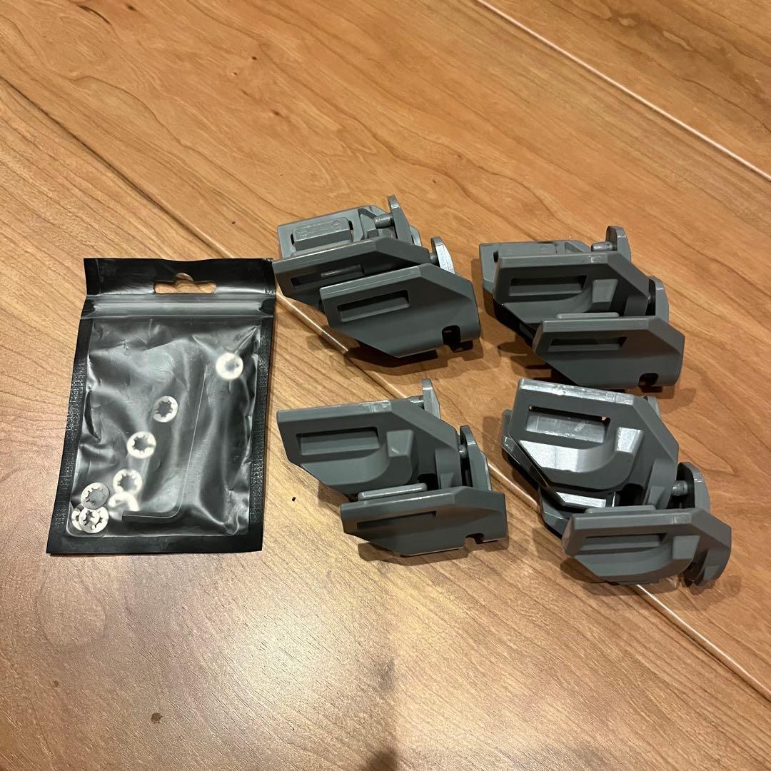 シェルフコンテナ 25 アシグリップ サイドバー レッグ付き　2個セット