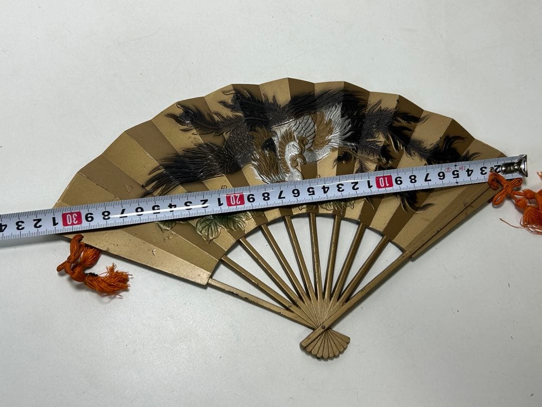 東芝エレクトロニクス 記念金属扇 鳳凰 昭和レトロ 工芸品 飾り扇 骨董品