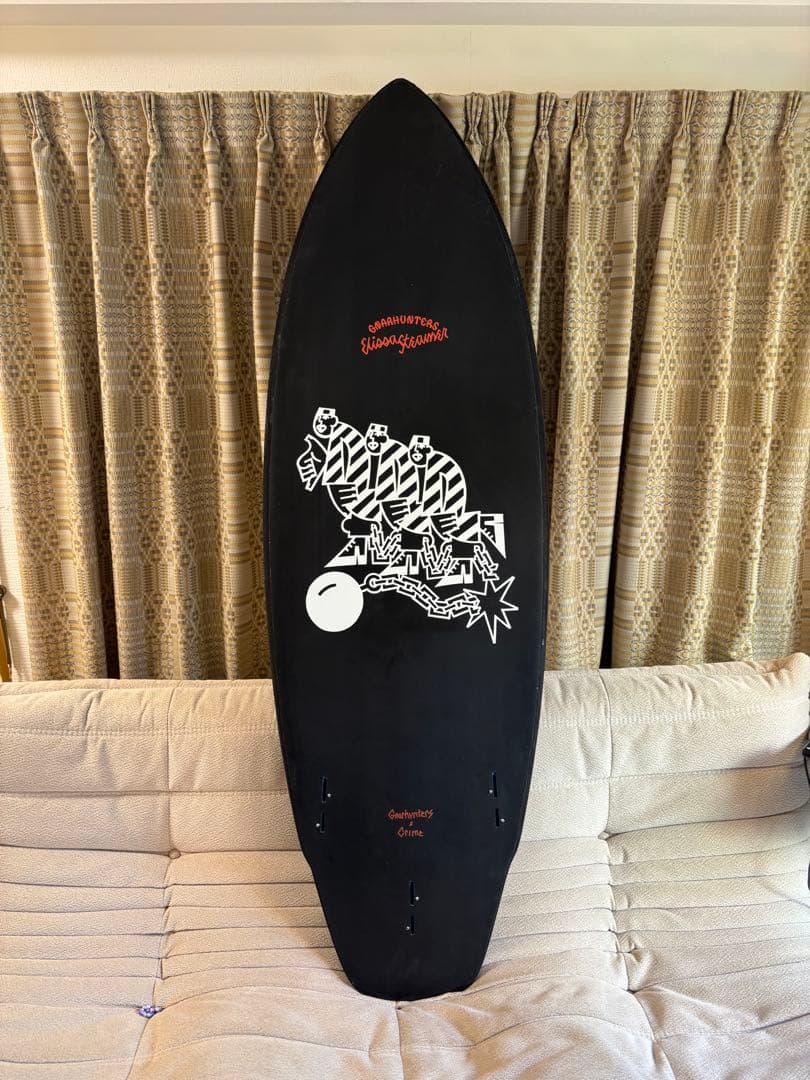 【CRIME × GONZ コラボ サーフボード】 限定デザイン・ブラック