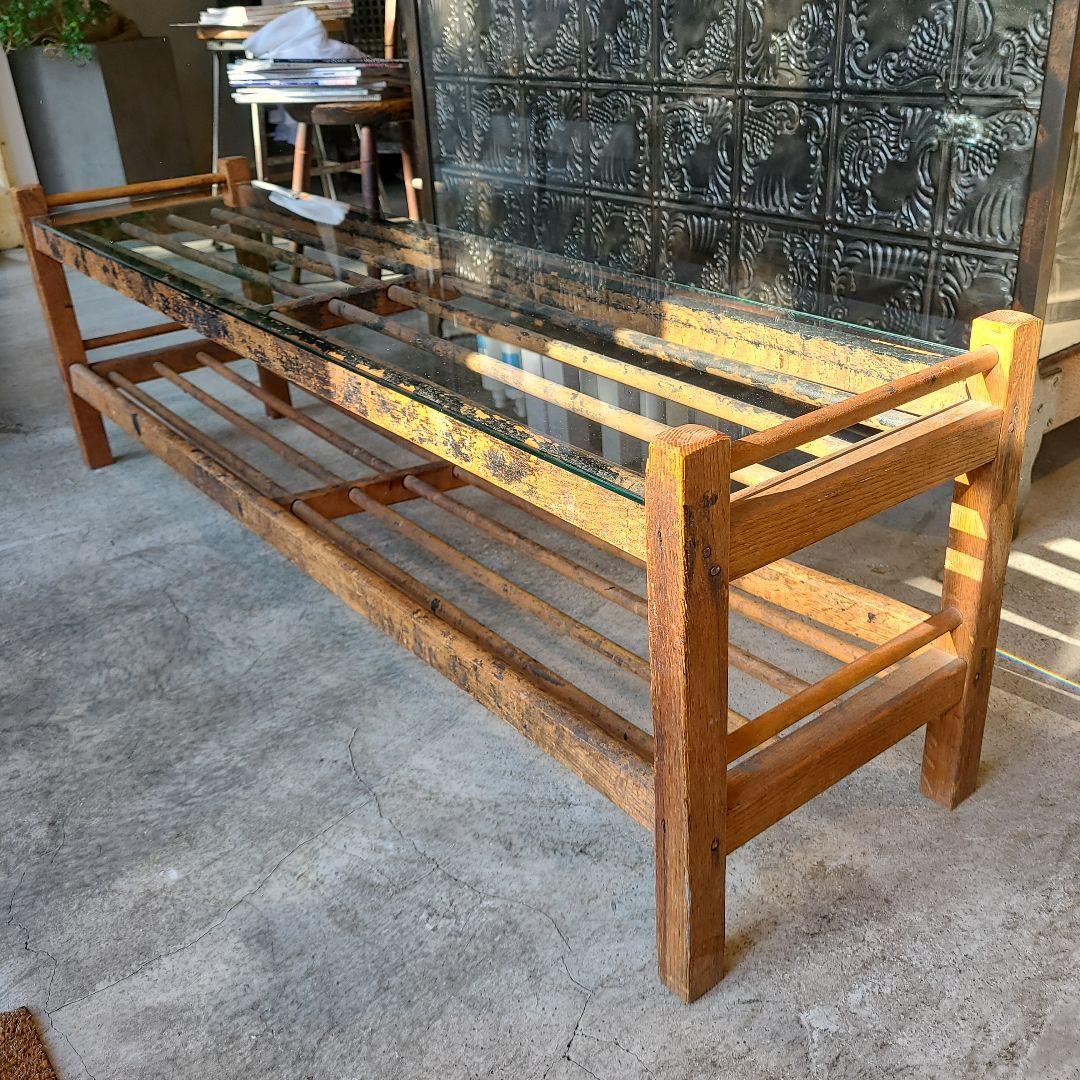 ヴィンテージ　インダストリアル　ヴィンテージ家具シューズラック20s30s50s