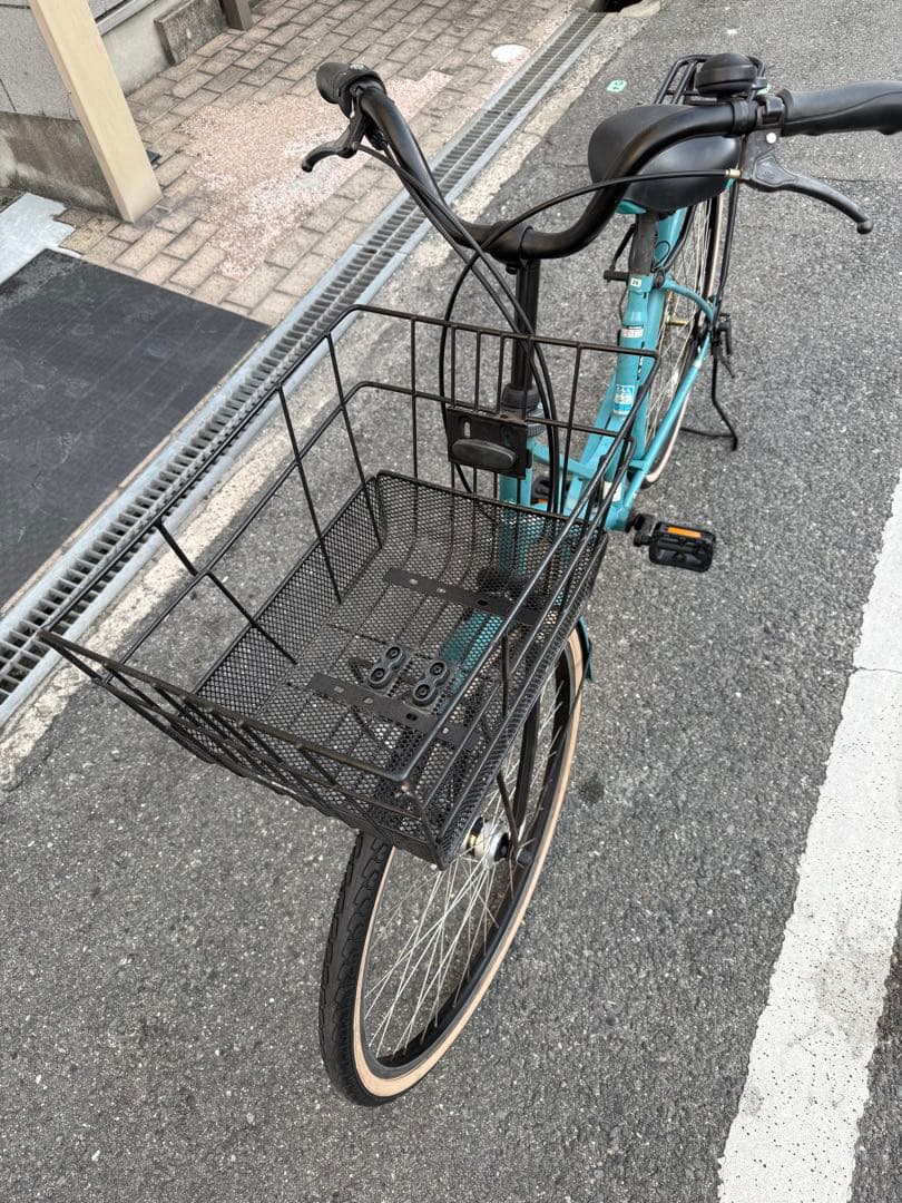 154 自転車 大阪市 【引取り限定】 美品 27インチ 変速付き