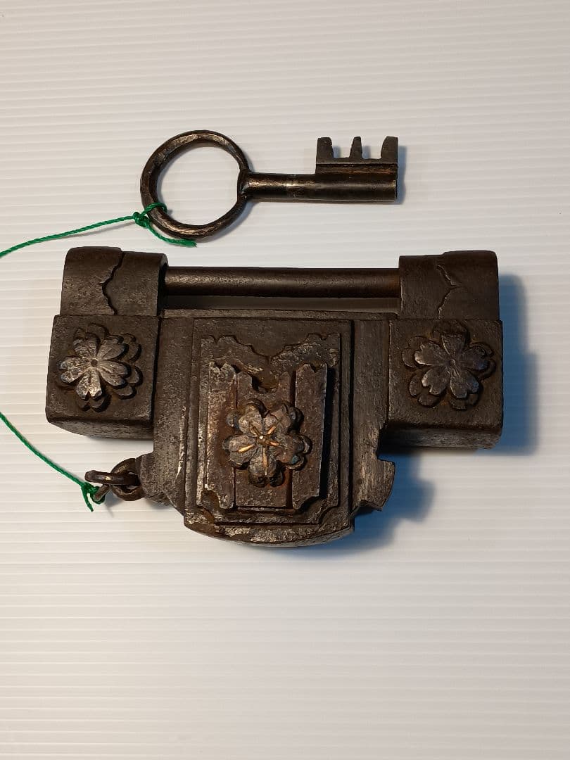 阿波錠前 蔵錠 カジヤバラ住源作 ６枚バネ