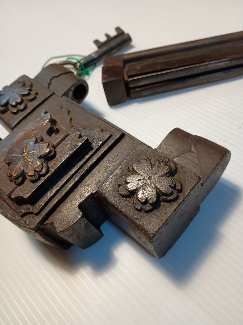 阿波錠前 蔵錠 カジヤバラ住源作 ６枚バネ