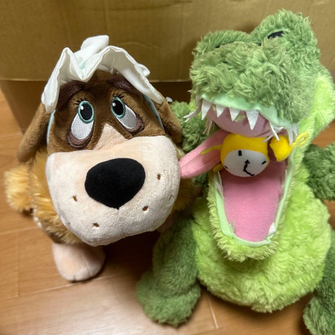 ディズニー　ピーターパン　ぬいぐるみ　ナナ　チクタクワニ
