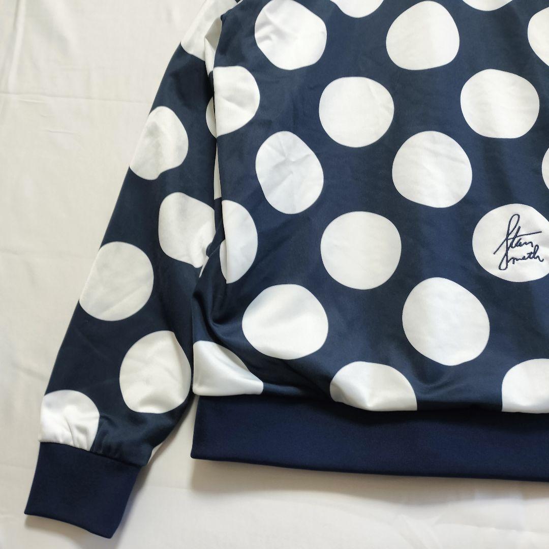 ★希少　アディダス　ジャージ　刺繍ロゴ　スタンスミス　水玉　ドット　ネイビーL