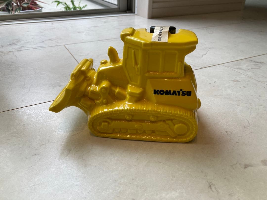コマツ ブルドーザー型 ホイルローダー型 陶器製 焼酎 セット非売品