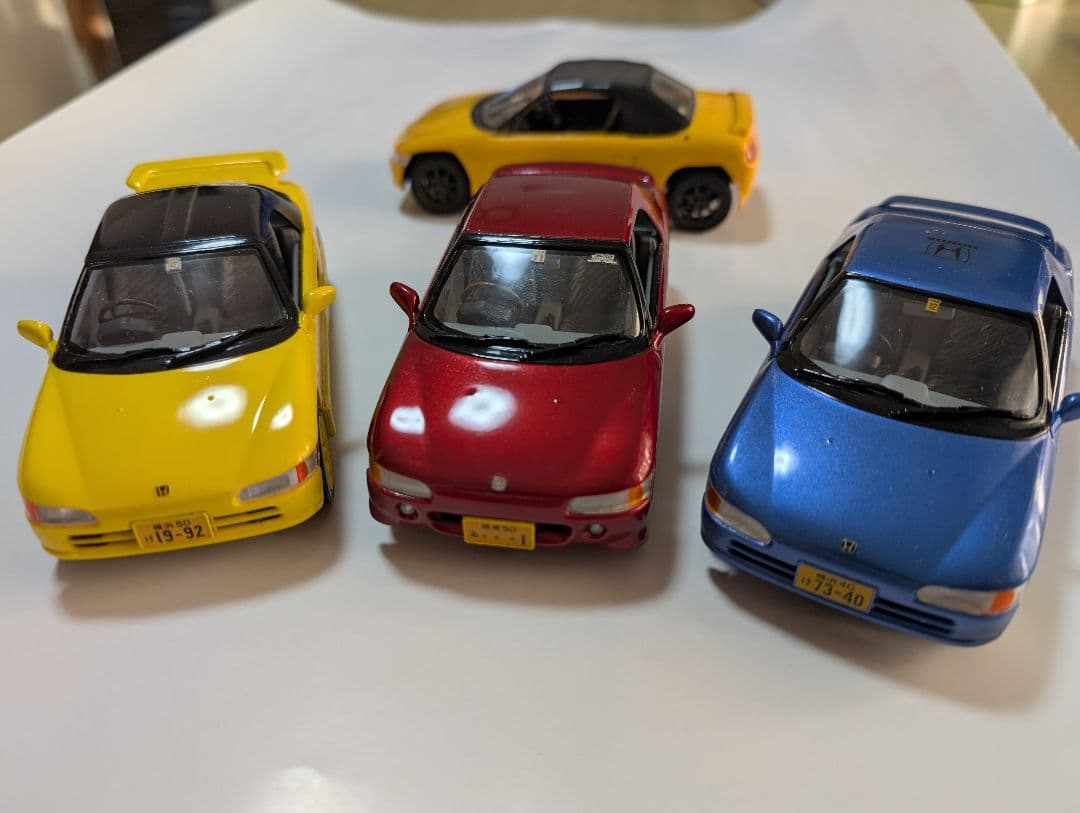 ホンダビート1/24完成品の4台セットジャンク