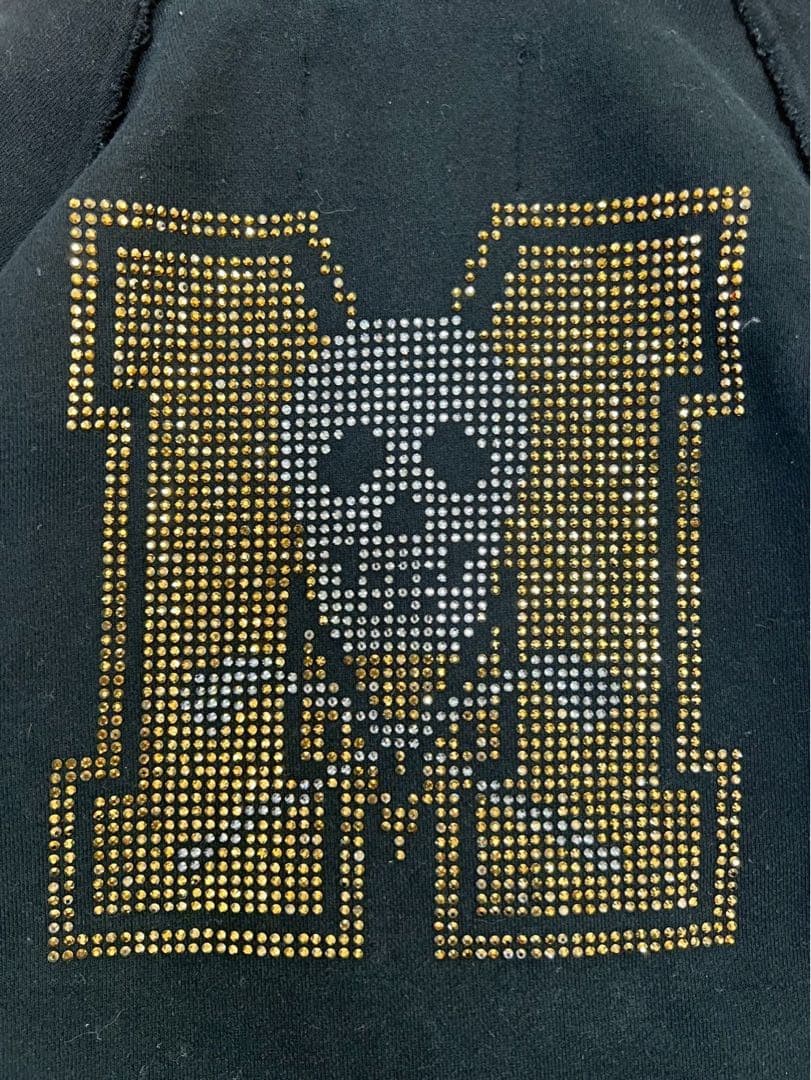 MARK&LONA マークアンドロナ フード.スタッズ付き パーカー ブラックM