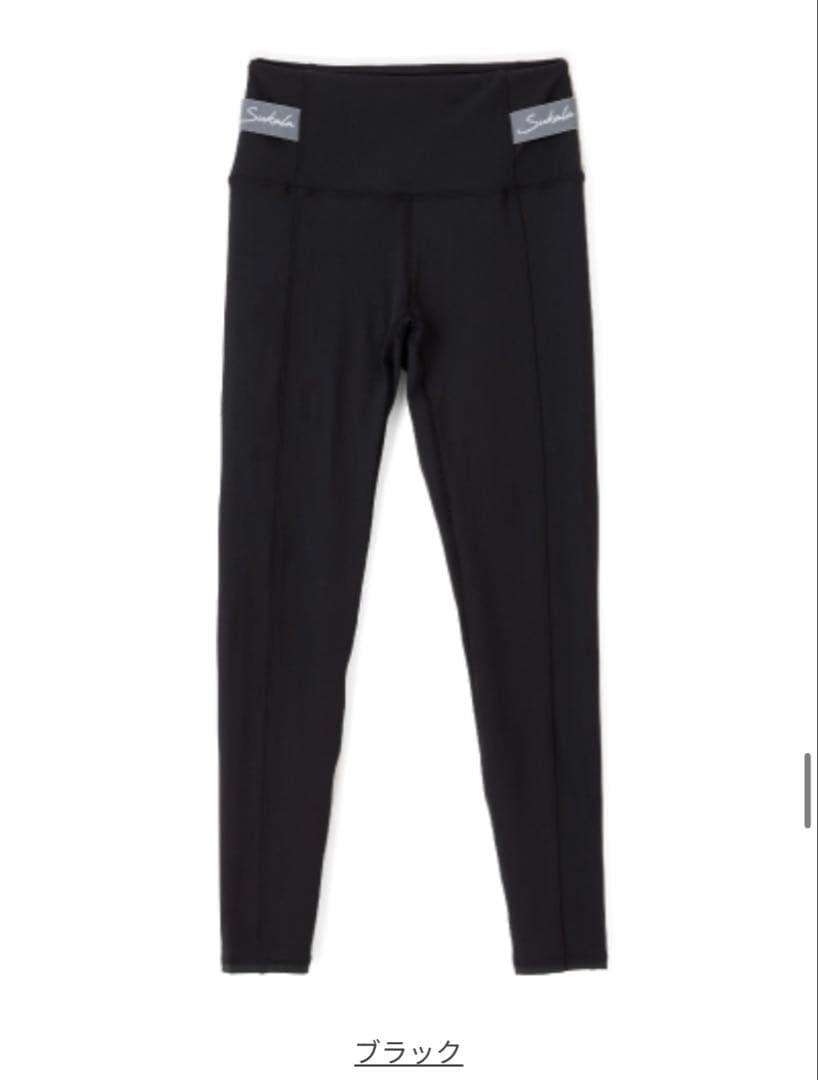 新品未開封⭐︎スカーラ 【SUKALA】サイドロゴデザインレギンス M/ブラック
